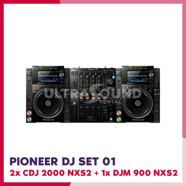 Pioneer dj set 01 2x cdj 2000 nx52 + 1x DJM 900 NX52